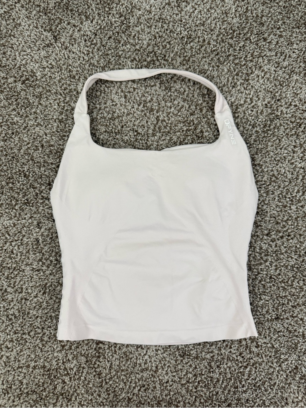 Dfyne White Women's Tank Top Halter